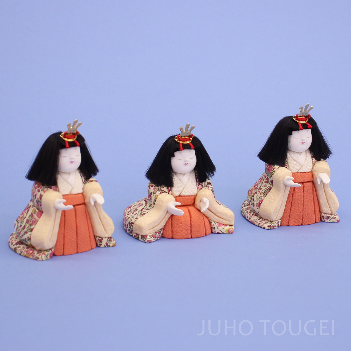 木目込み三人官女単品 このみ　イメージ