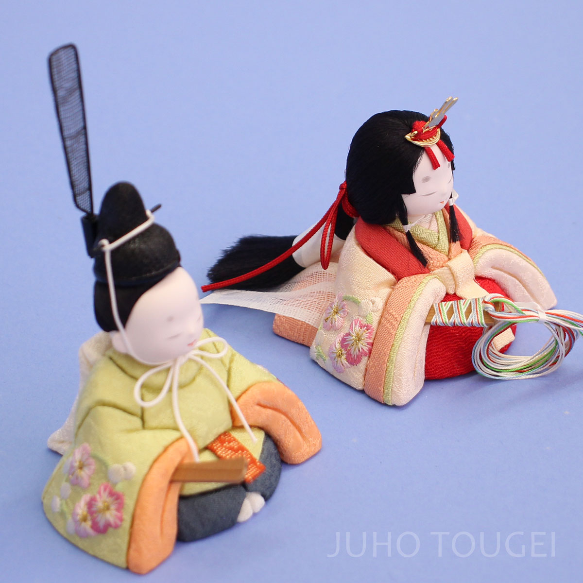 木目込み雛人形単品 幸一光作　刺繍とのとひめ　横から