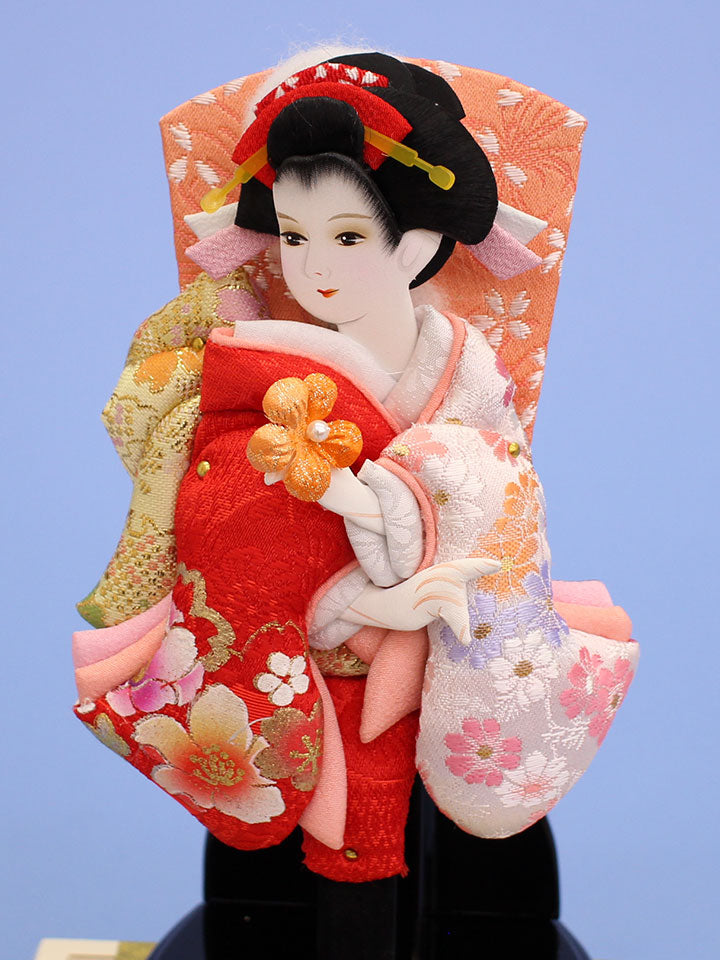 N° 6 Oshie Hagoita Décoration Banquet Blanc Étui Inclus