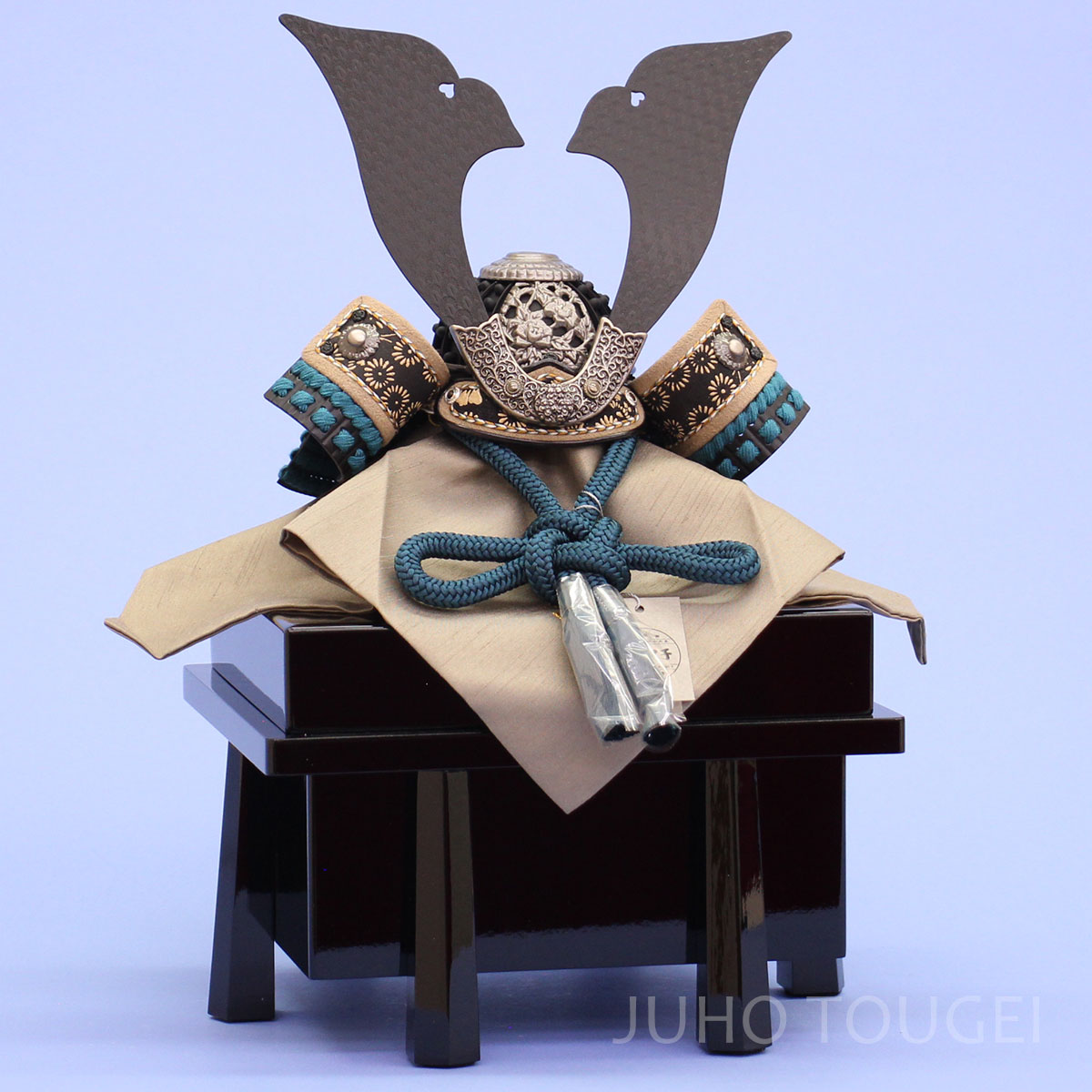 天賦の兜　群青　黒櫃付き　イメージ