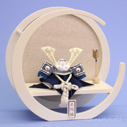 3号紫紺兜　月型白飾り　イメージ　