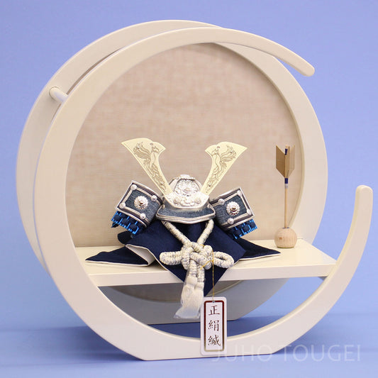 3号紫紺兜　月型白飾り　イメージ　