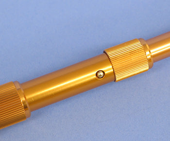 鯉のぼりベランダセット用ポール　ダブルロック式ゴールド　pinロック部分