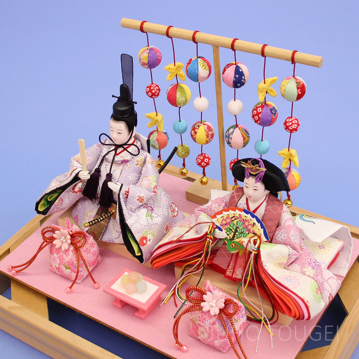 小芥子親王 吊るし飾り付き 上から