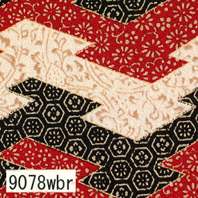 柄縮緬 9078wbr 茶系