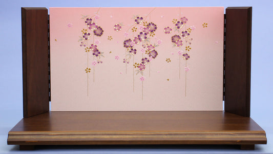 幅75cm 古民家調台-12号金彩しだれ桜