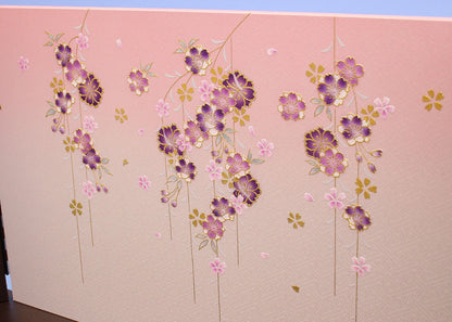 幅75cm 古民家調台-12号金彩しだれ桜　ズーム