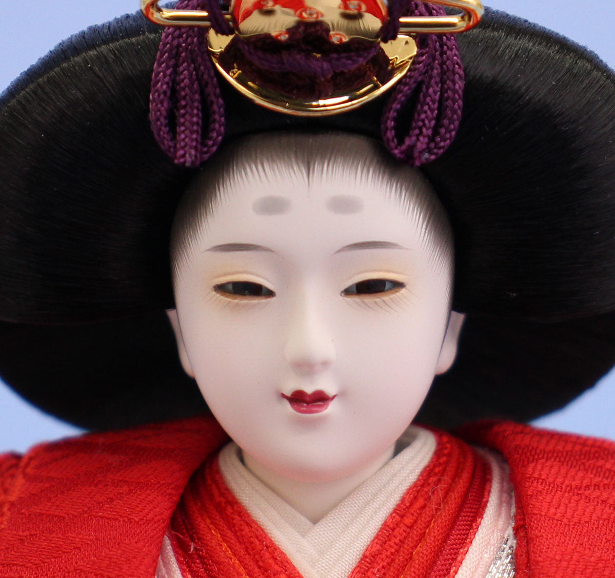 雛人形 平飾り 幅60cm 京十二番 白赤金彩刺繍 桧和桜｜寿鳳人形東芸