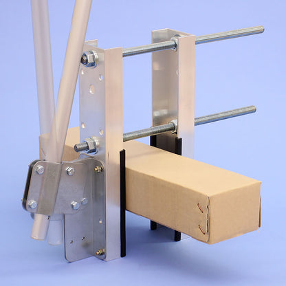 鯉のぼり用ベランダ取付用ブロック金具(ポールの角度可変式、更に厚い壁に対応タイプ)