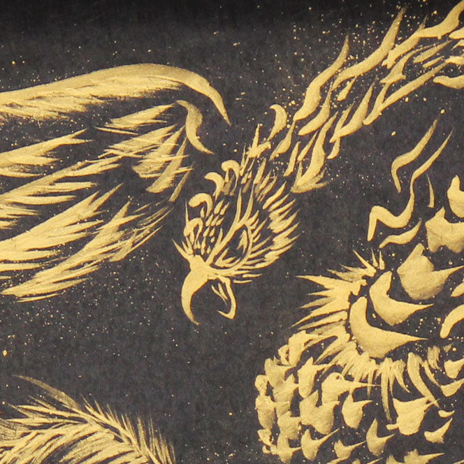 modern 掛け軸　鳳凰　白道