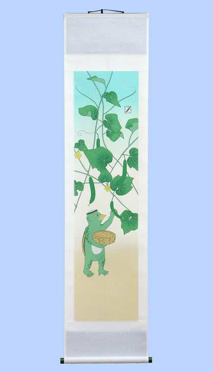 modern 掛け軸　巻き寿司　かっぱの日常