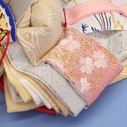 雛人形収納三段飾り柳五人　ナチュラル引き出し式W50　姫袖