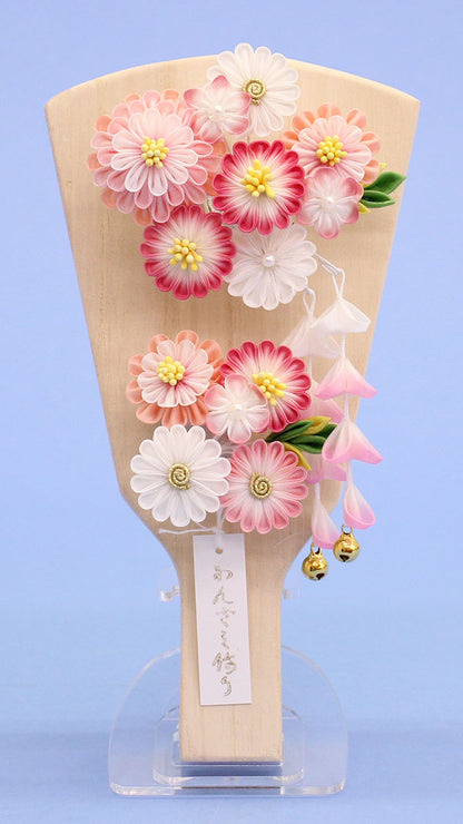 つまみ髪飾り羽子板 #7美羽 アクリルスタンド付き