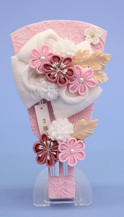 白縮緬リボン羽子板 アクリルスタンド付き