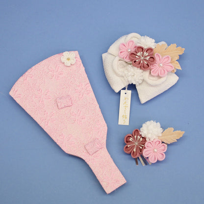 白縮緬リボン羽子板 　外す