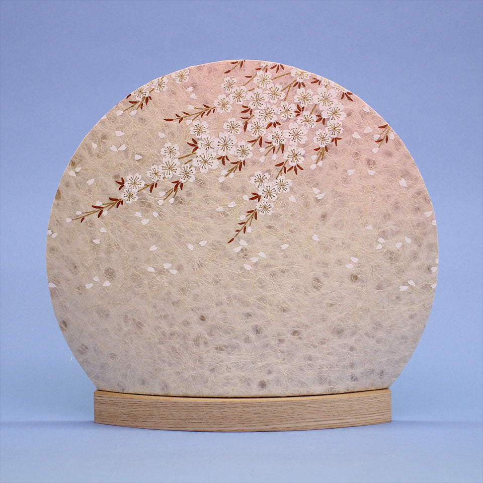 LED行灯 丸型照明桜柄 （大）