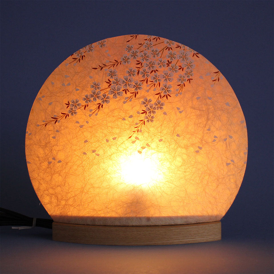 LED行灯 丸型照明桜柄 （大）暗所点灯