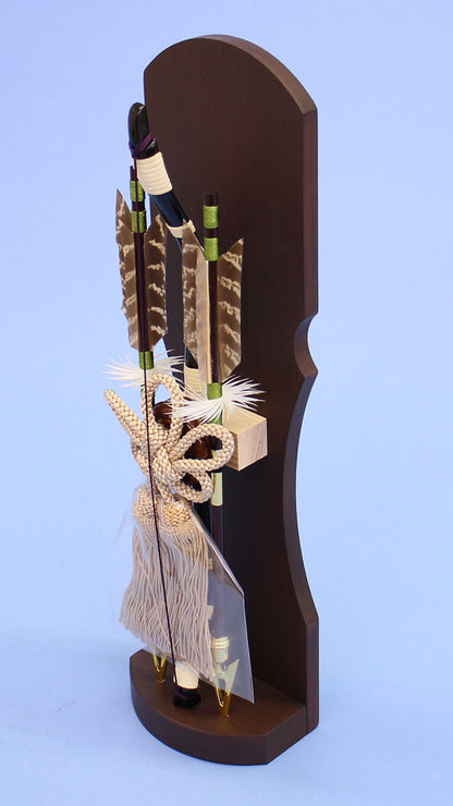 破魔弓出し飾り 旭　上から