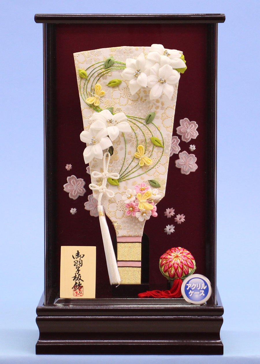 JUHO-TOUGEI つまみかんざしが外せるおしゃれな羽子板 Lily-w アクリルケースブドウ