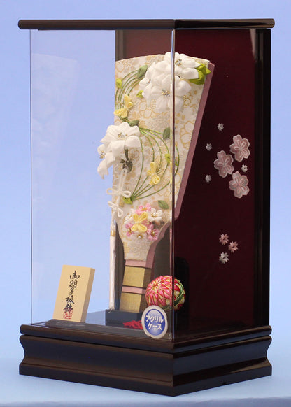 JUHO-TOUGEI １０号つまみかんざしが外せるおしゃれな羽子板 Lily-w アクリルケースブドウ