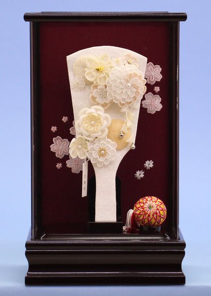 ９号髪飾り羽子板ましろ簪　アクリルブドウケース飾り