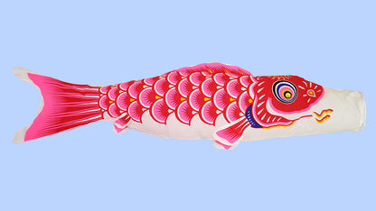 単品鯉のぼり ポリエステルスタンダード柄　赤