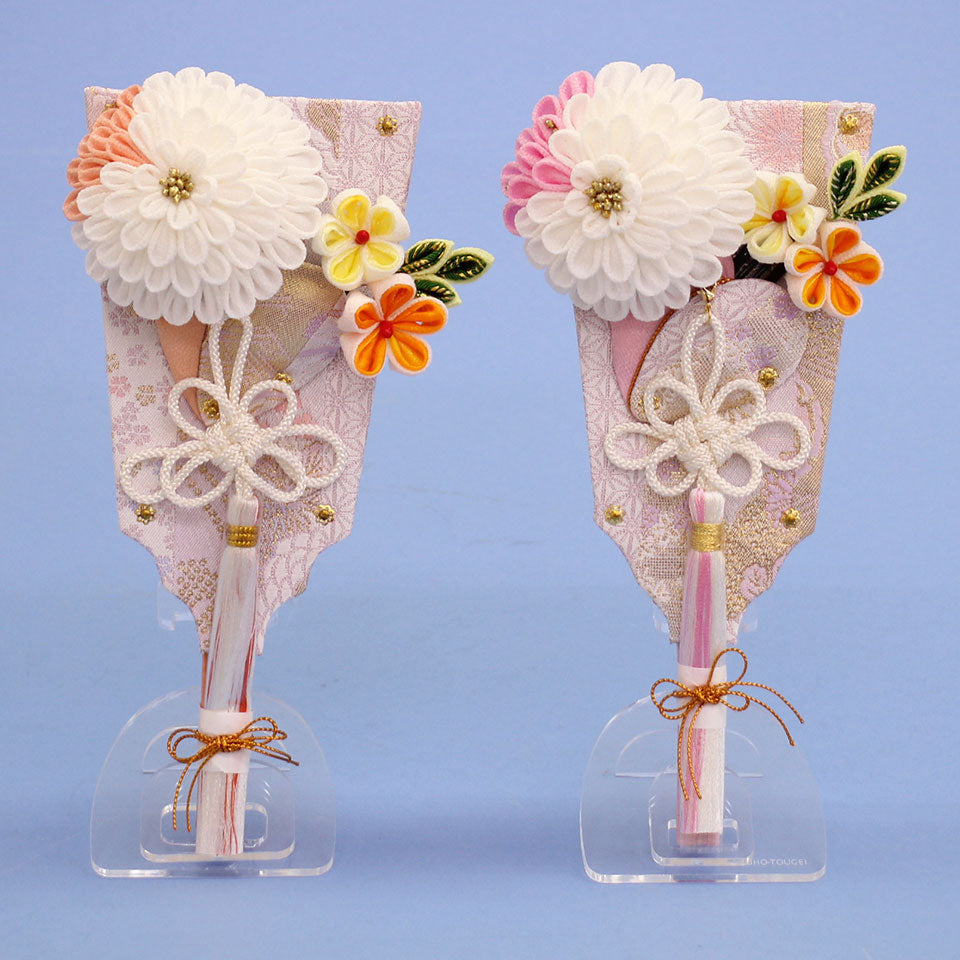 姉妹羽子板 つまみマム羽子板２個セット