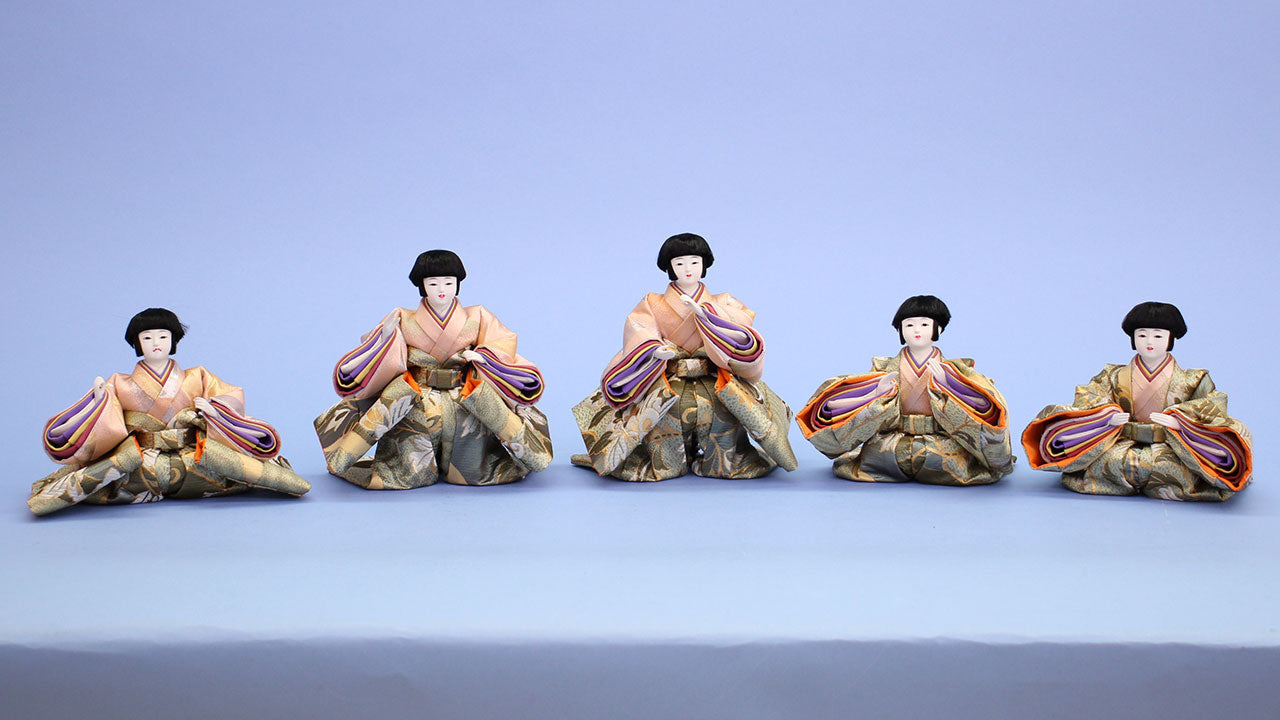 雛人形単品 芥子五人囃子