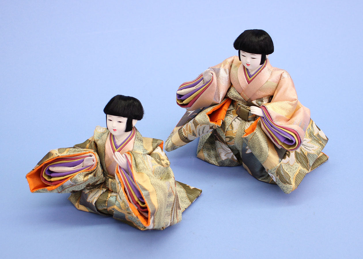 雛人形単品 芥子五人囃子　前から