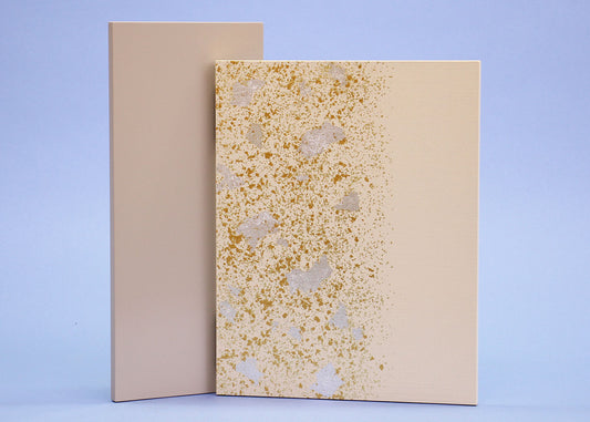 屏風  五月人形・雛人形兼用 10号紗張り砂子バニラ　ベージュ 変り型