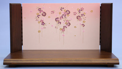 幅75cm 古民家調台-12号金彩しだれ桜