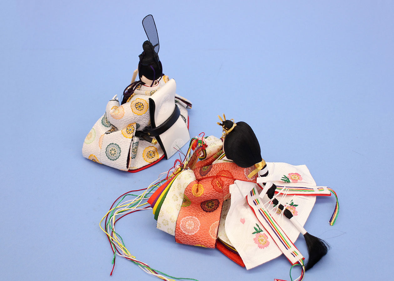 雛人形単品 親王3 京十四番　有職　後ろ方