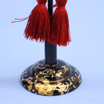 Accessoires pour poupée Hina Chandelier non allumé 18 cm (en boise) Or véritable Mitsuba Arabesque