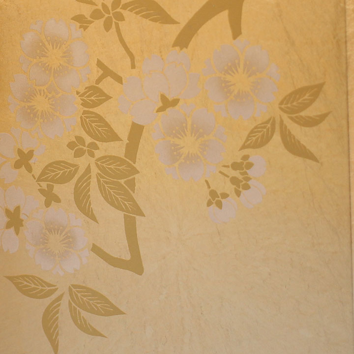 Hina Doll Storage Decoration 40cm wide Mamebina Foil-stamped Korin Sakura