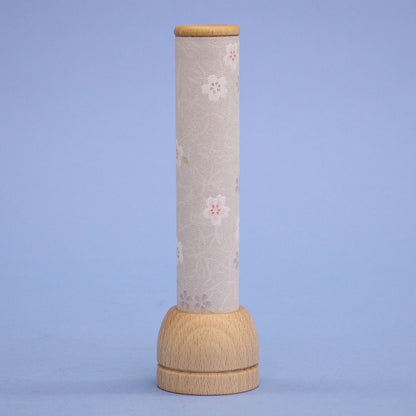 LEDコードレス行灯 １８cm 白鷺桜 （木製）