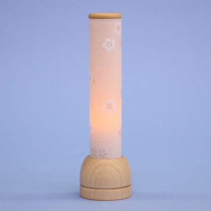 Lanterne LED sans fil 18 cm Shirasagi Sakura (en boise)