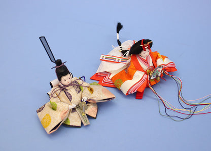 雛人形単品 親王2 正絹上仕立てまめびな #50　左上から