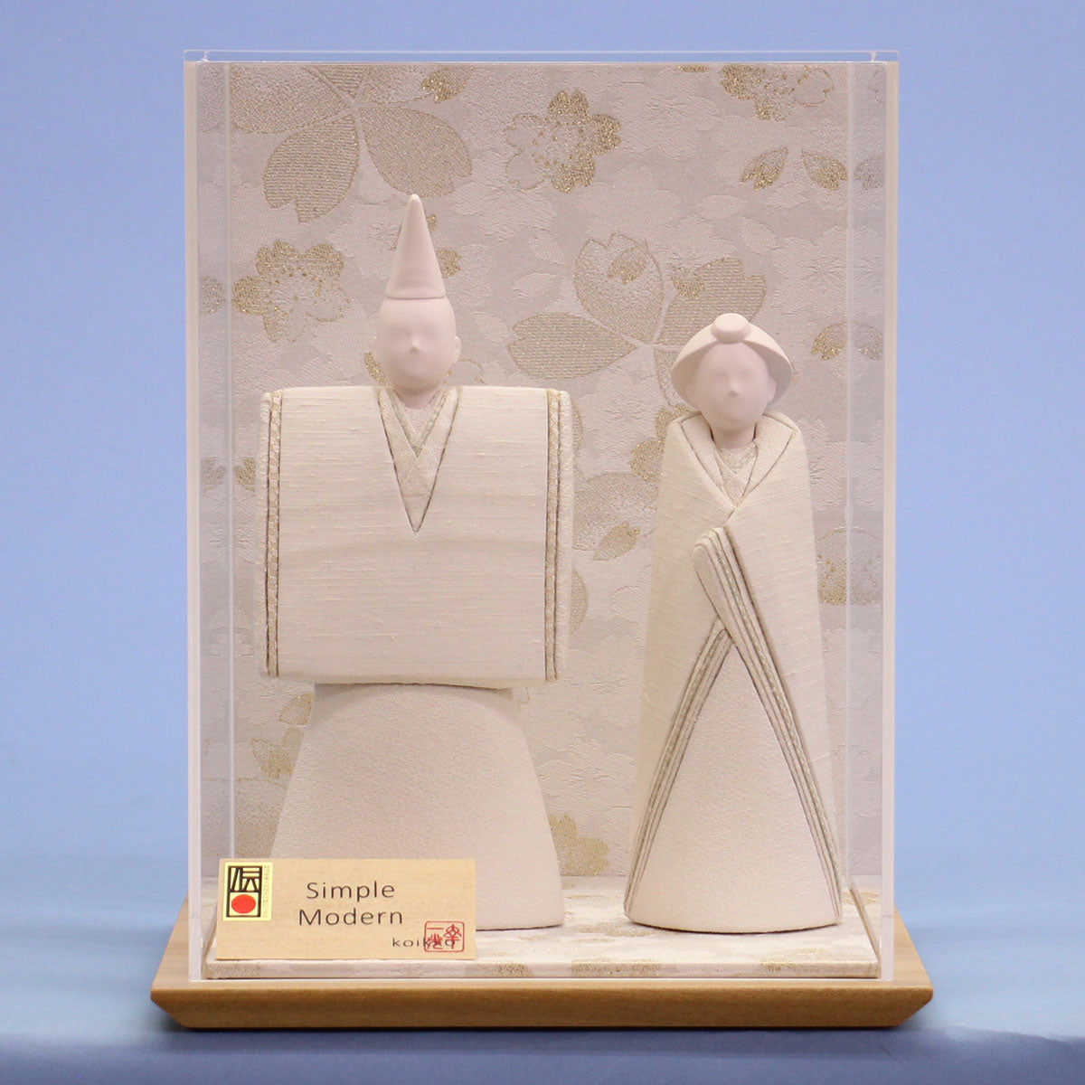 木目込み雛人形 幸一光作SimpleModern #2 白桜ケース入り