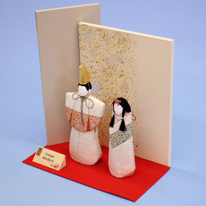 木目込み雛人形 幸一光作SimpleModern #5 紬　右から