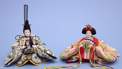 雛人形単品 親王3 小芥子 銀ピンク金襴927-1