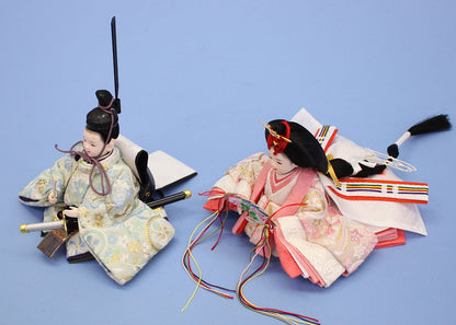 雛人形単品 親王2 刺繍まめびな #44　右上から