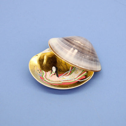 雛人形・雛道具 高級本金手描き絵付き貝合わせ十二単　一対