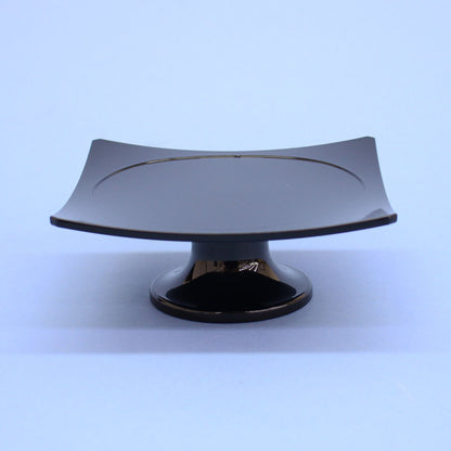 雛道具 樹脂製高坏 角型黒塗（ミニ）