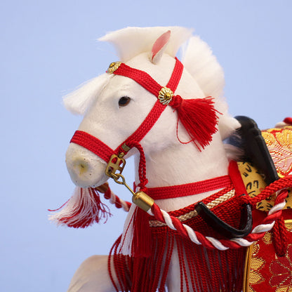 飾り馬  6号奉書馬出し飾り（白馬）顔