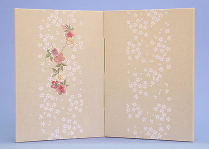 屏風 雛人形・五月人形兼用 15号二曲刺繍立桜