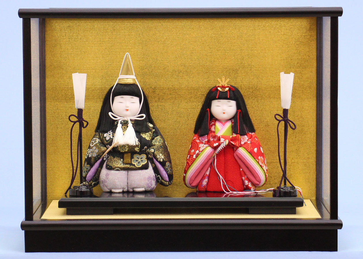 木目込み雛人形 ケース入り寿鳳作もも花