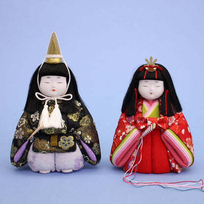 木目込み雛人形 ケース入り寿鳳作もも花