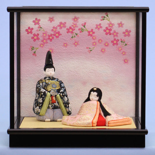 木目込み雛人形ケース入り寿鳳作源氏　正面