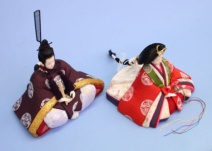 木目込み雛人形単品 小春雛（目入り頭）上から