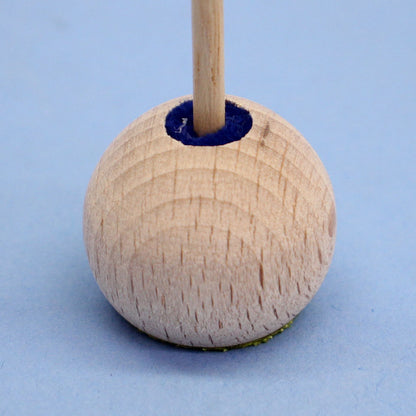 五月人偶单件装饰品：箭座装饰，11.5厘米白色木球，木制箭羽